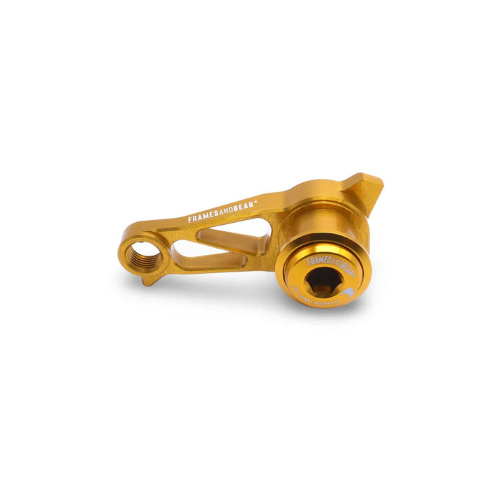 Framesandgear Disc Brake Direct Derailleur Hanger for UDH Systems (Shimano Shifting) P1.0 Yellow
