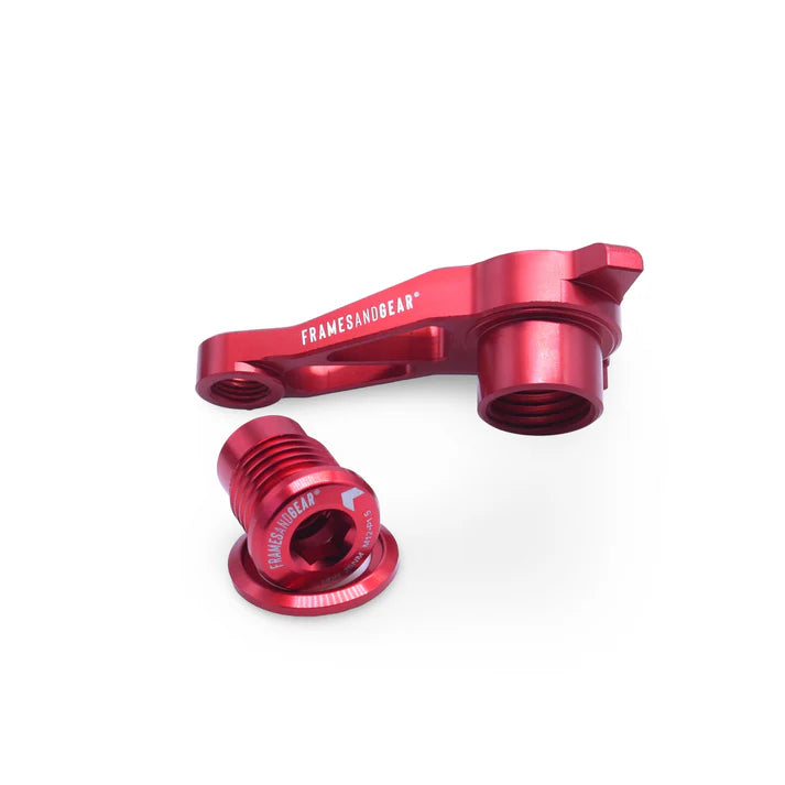Framesandgear Disc Brake Direct Derailleur Hanger for UDH Systems (Shimano Shifting) P1.0 Red